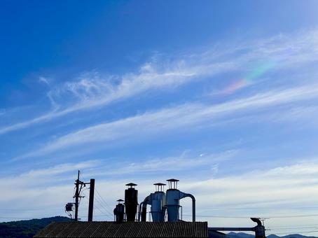 【空の写真】秋空 【空の写真】秋空 秋空,空,雲の写真素材