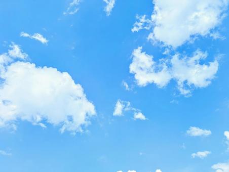 青空と雲 青空と雲の写真