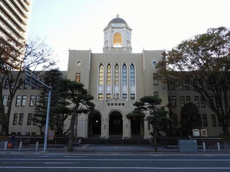 静岡市役所本館あおい塔 静岡市役所,静岡市,あおい塔の写真素材
