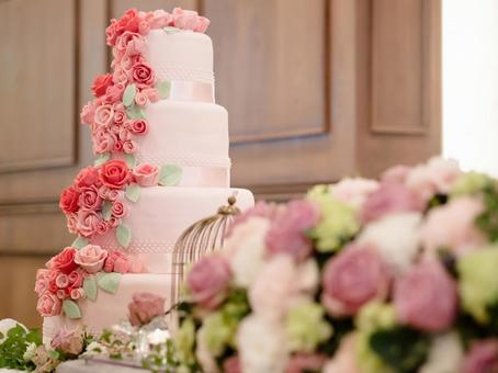 Takasago and wedding cake, reception, wedding cake, takasago, JPG