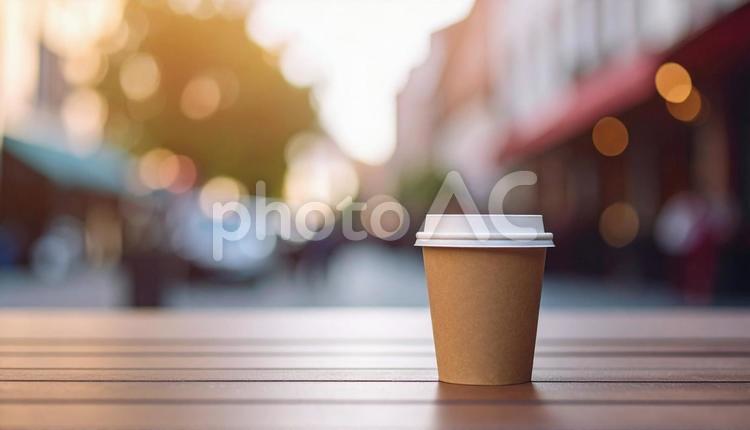 テイクアウトのコーヒー コーヒー,コーヒータイム,テイクアウトの写真素材