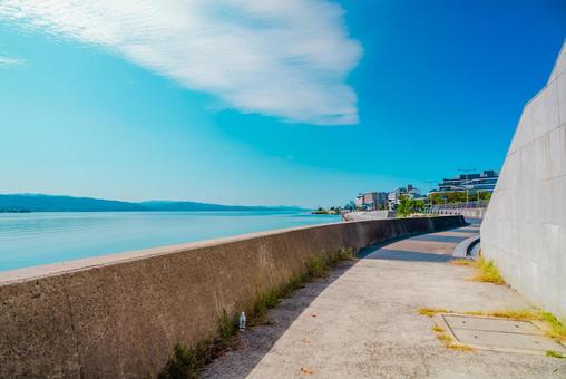 【島根】松江宍道湖 松江,島根,宍道湖の写真素材
