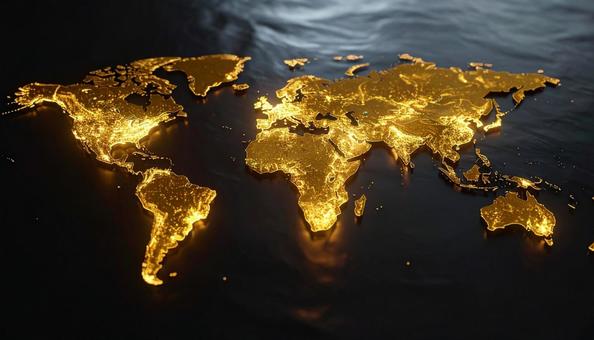 黄金の世界地図 黄金の世界地図の写真