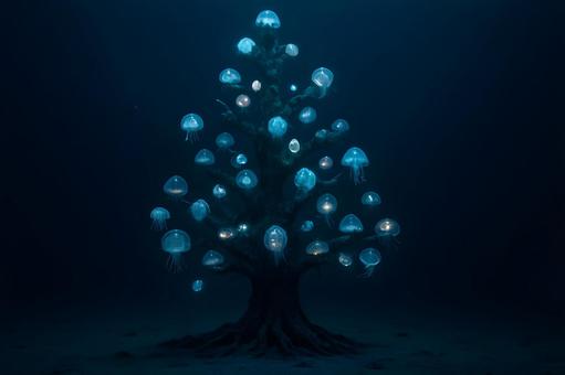 発光クラゲの樹 発光クラゲの樹の写真