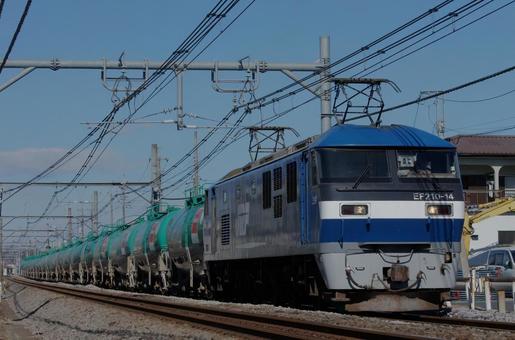 JR貨物　EF210+タキ jr貨物,貨物,鉄道の写真素材