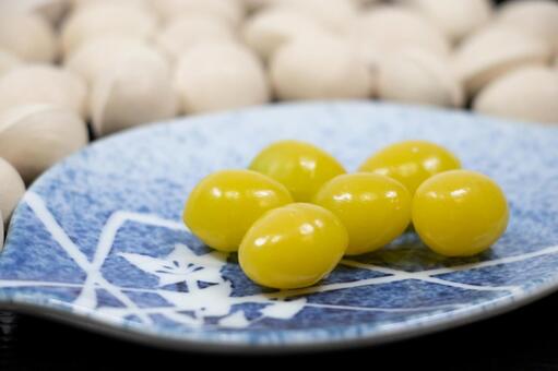 銀杏 銀杏,食べ物,木の実の写真素材