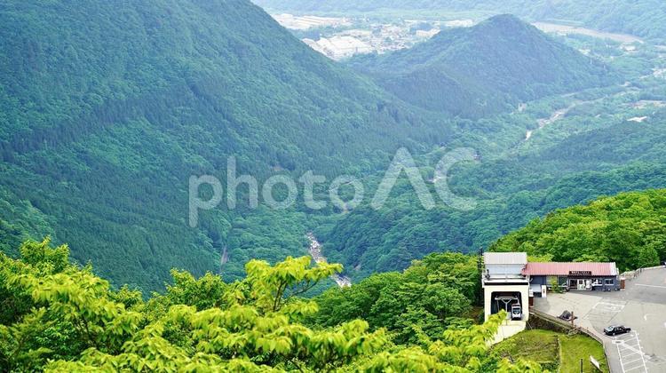 栃木県日光市の明智平展望台から見える風景 明智平展望台,日光,駅の写真素材