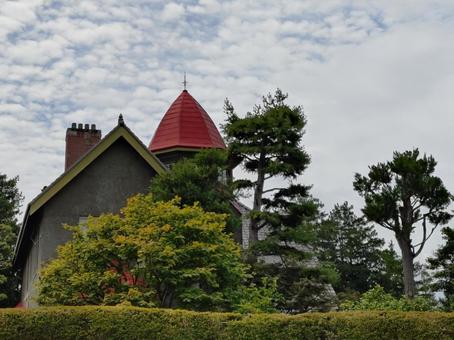 洋館と木 藤田記念庭園 洋館と木 藤田記念庭園 藤田記念庭園,洋館,弘前市の写真素材
