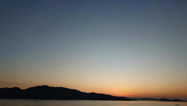 夕日 秋,自然,屋外の写真素材