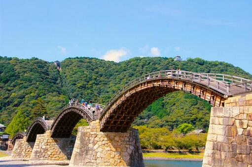 錦帯橋01 山口県,岩国,橋の写真素材
