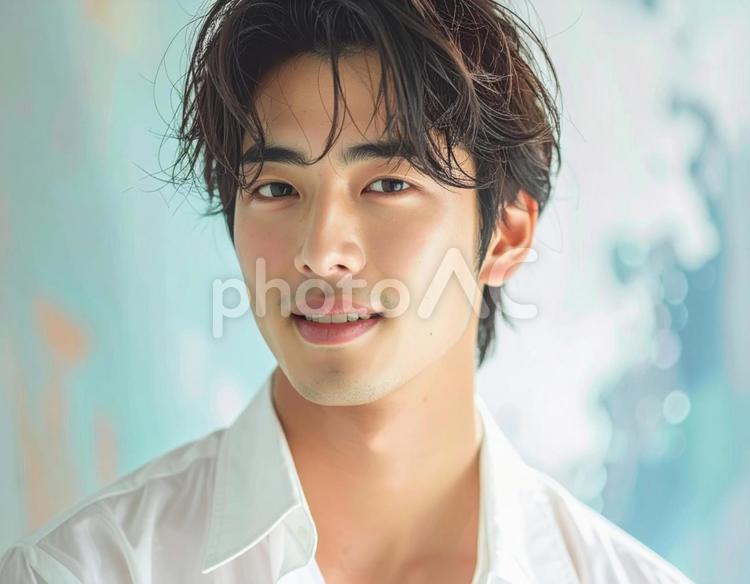 メンズファッション用モデルポートレート 男性,若い男性,青年の写真素材