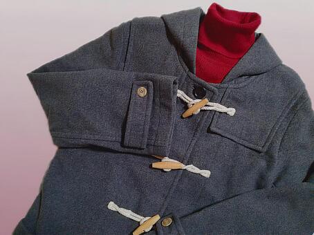 Photo, duffle coat, coat, turtleneck, 