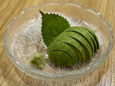 アボカド刺し アボカド刺し,アボカド,野菜の写真素材