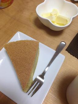 手作りパンケーキ 手作りパンケーキの写真