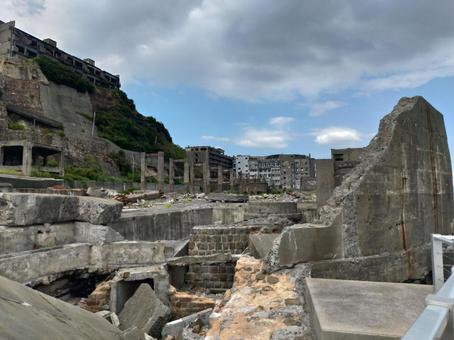 軍艦島 軍艦島 軍艦島,世界遺産,産業遺産の写真素材