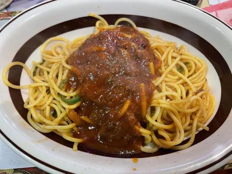 ミートソースパスタ ミートソース,パスタ,スパゲッティの写真素材