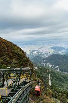 三重　御在所岳　ロープウェイ 御在所岳,山,御在所山の写真素材