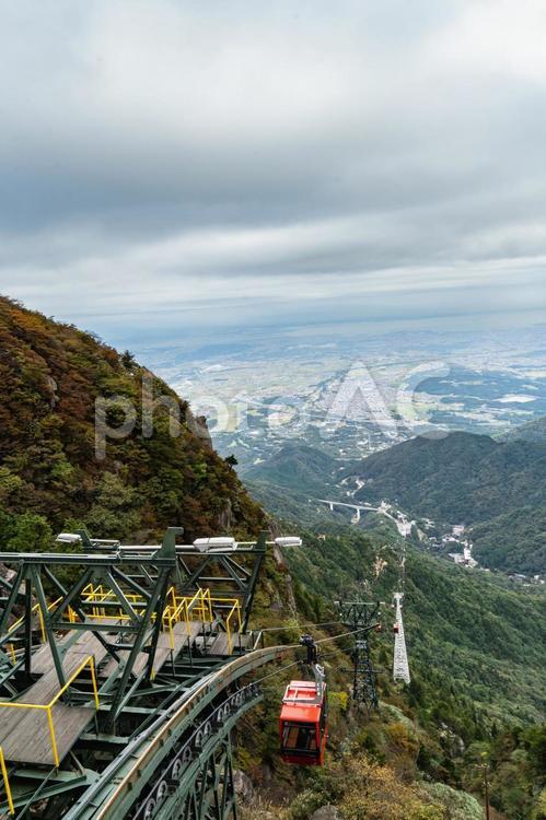 三重　御在所岳　ロープウェイ 御在所岳,山,御在所山の写真素材