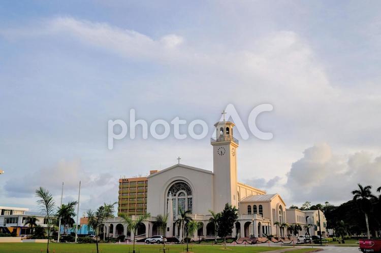 アメリカ・グアムの聖母マリア大聖堂 グアム,聖母マリア大聖堂,アメリカの写真素材