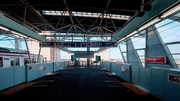 つくばエクスプレス 守谷駅 茨城県守谷市 つくばエクスプレス 守谷駅 茨城県守谷市 守谷駅,つくばエクスプレス,ホームの写真素材