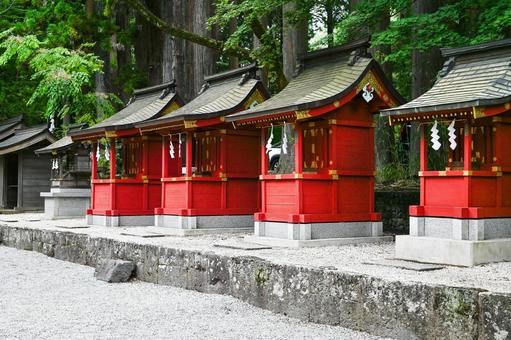 山梨・北口本宮富士浅間神社  北口本宮富士浅間神社,浅間神社,富士山の写真素材