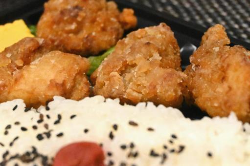 からあげ弁当 からあげ弁当 惣菜,からあげ,唐揚げの写真素材