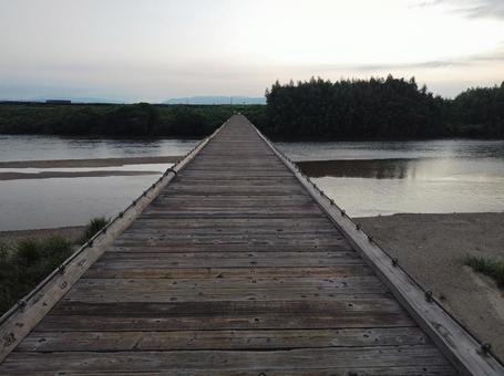 Photo, bridge, wooden bridge, future, 