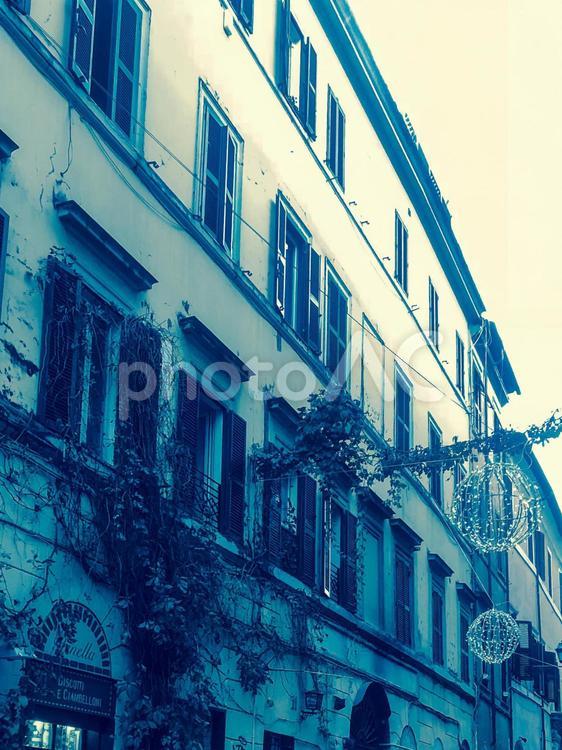 イタリア　ローマ　トラステヴェレ地区の街並み イタリア,ローマ,トラステヴェレの写真素材