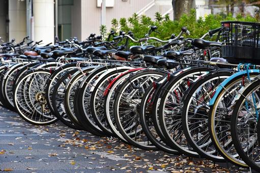駐輪所 自転車,駐輪所,保管の写真素材