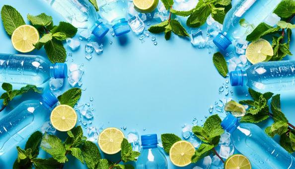 余白と飲料が描く清涼感 余白と飲料が描く清涼感の写真