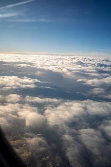 雲海 雲海 雲海,雲,飛行機の写真素材