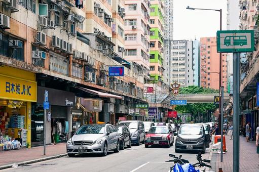 香港・街並みと交通 香港・街並みと交通の写真