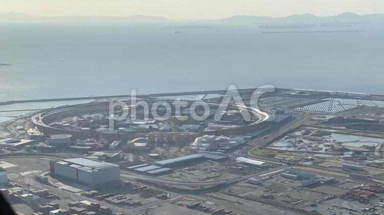 開幕前万博　大屋根リング 大阪万博,夢洲,万博の写真素材