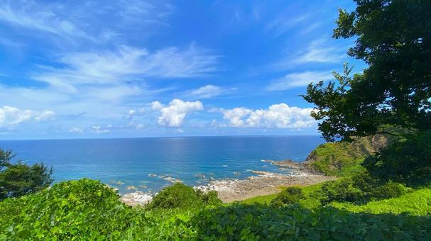 夏の奥能登 外浦の風景:15 夏の奥能登 外浦の風景:15 能登,奥能登,珠洲の写真素材