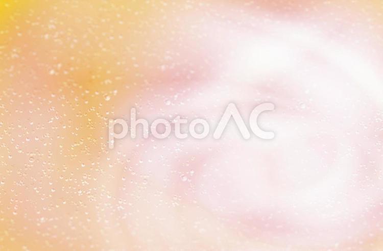 水滴のある抽象的な背景画像　オレンジピンク 水滴,背景,泡の写真素材