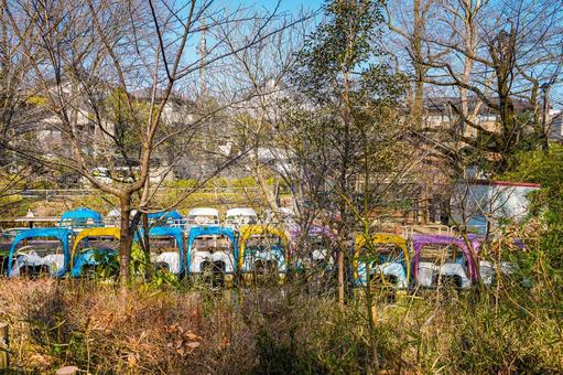 善福寺公園のボート群 ボート,水辺,木々の写真素材