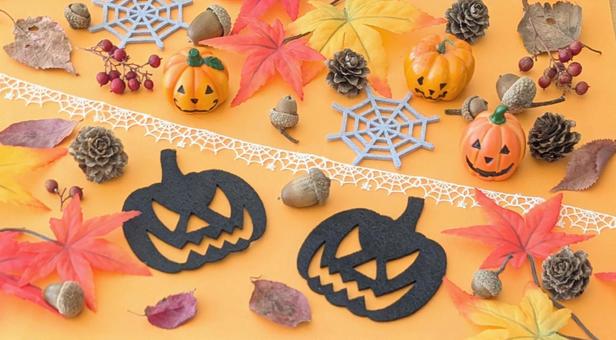 ハロウィンの背景素材 ハロウィンの背景素材 ハロウィン,秋,ハロウィン素材の写真素材