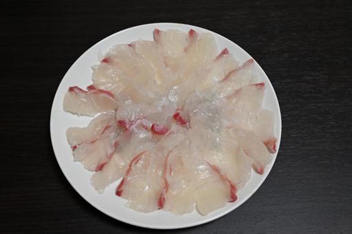 Sashimi 1, sashimi, fish, red snapper, JPG