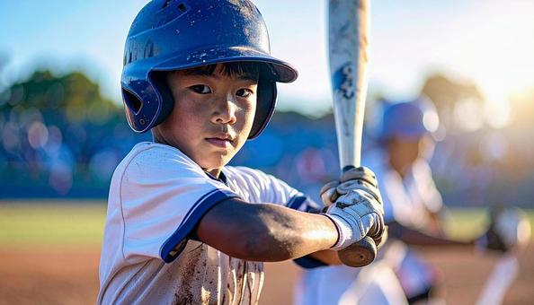野球少年の写真