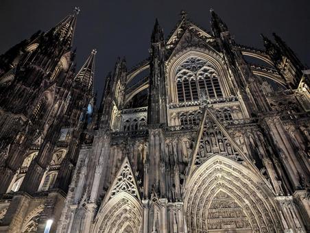 夜のケルン大聖堂2 夜のケルン大聖堂2 ケルン大聖堂,ケルン,ドイツの写真素材