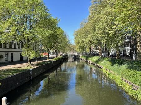 ユトレヒト ユトレヒト,オランダ,運河の写真素材