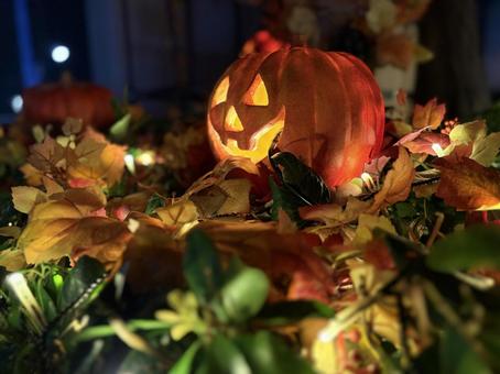 ハロウィンの飾り-かぼちゃのランタン ハロウィンの飾り-かぼちゃのランタンの写真