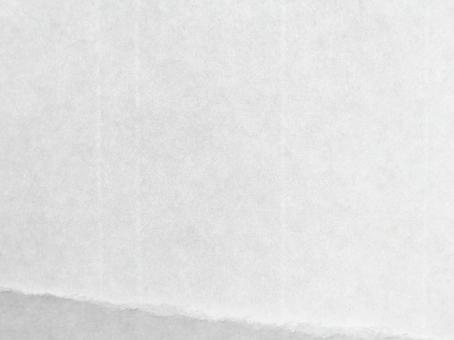 和紙　モノクロのわら半紙(下斜めちぎり)の写真