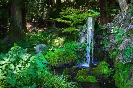 泉水、泉水、水流、灌溉水、名水/山梨縣北斗市大瀧泉水公園 泉水、泉水、水流、灌溉水、名水/山梨縣北斗市大瀧泉水公園