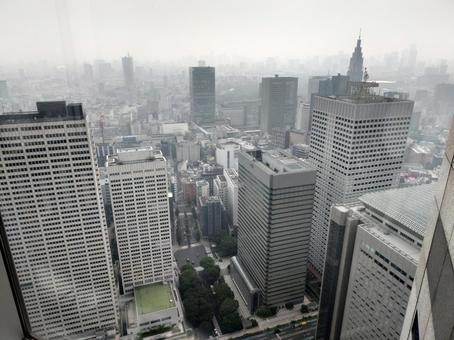 東京都庁の展望台から見た景色 展望台,東京,東京都庁の写真素材