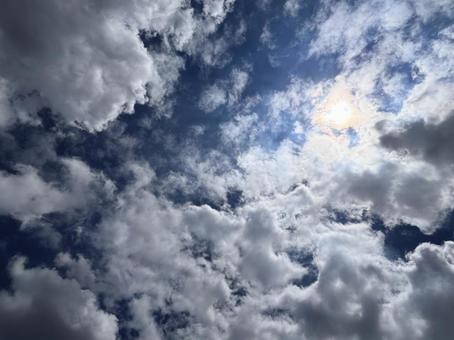 【風景写真】夏空 【風景写真】夏空 夏空,空,雲の写真素材