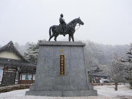 瑠璃光寺　大内弘世像 瑠璃光寺,山口県,山口市の写真素材
