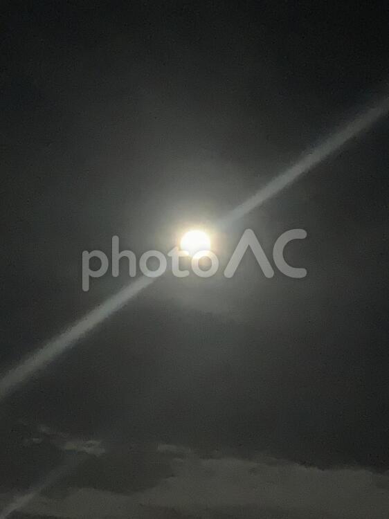 月光・・シルバー✨✨✨ 月光,シルバー,月の写真素材