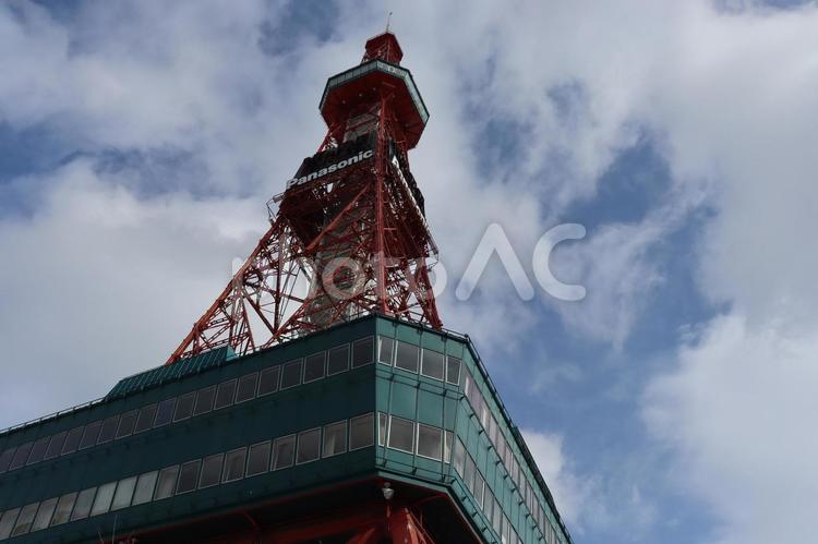さっぽろテレビ塔 北海道,札幌市,晴天の写真素材