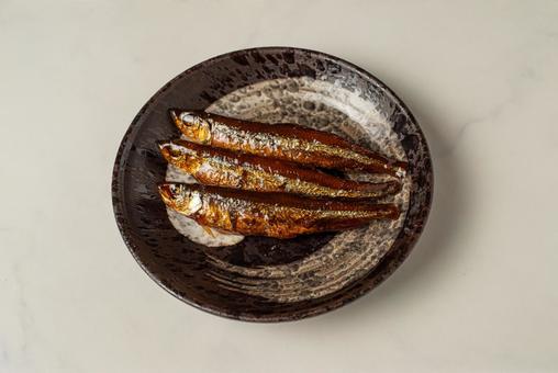 ワカサギの甘露煮 ワカサギ,甘露煮,若サギの写真素材